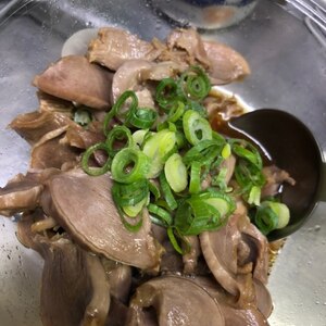 居酒屋メニュー♪砂肝の酢醤油和え